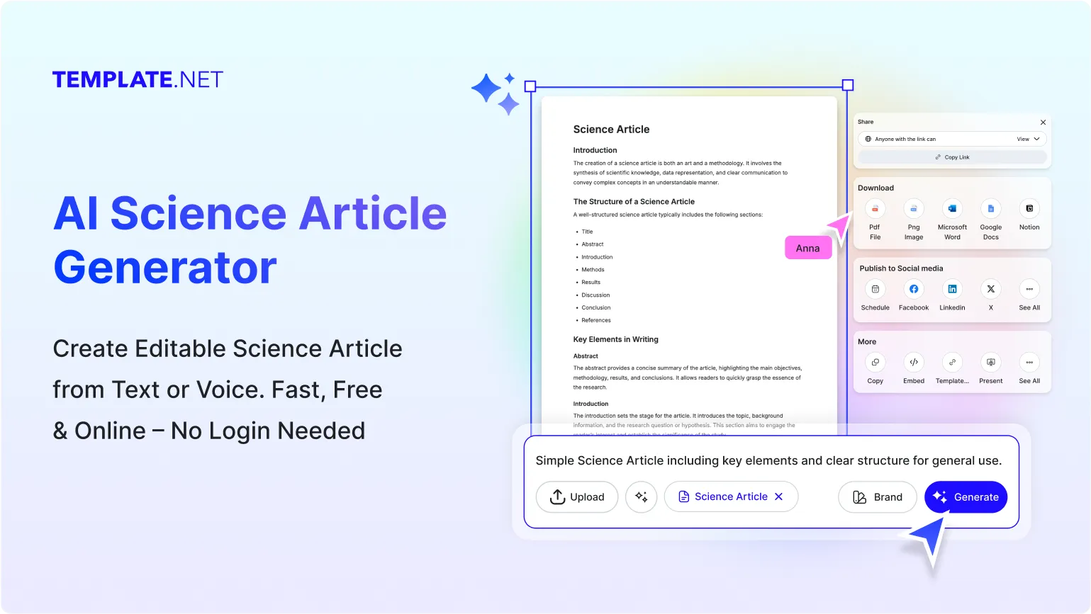 Free AI Science Article Generator, Free Science Article Maker Online